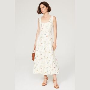 Polo Ralph Lauren Floral Linen Cotton Dress Size 2 "Perce Day Dress" Dainty